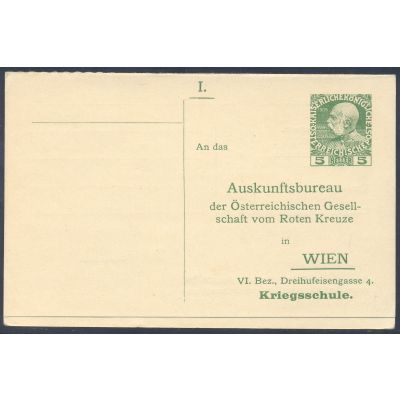 Rot-Kreuz-Anfragekarte 1914