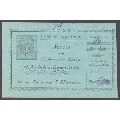 Telefon-Sprechkarte 1888