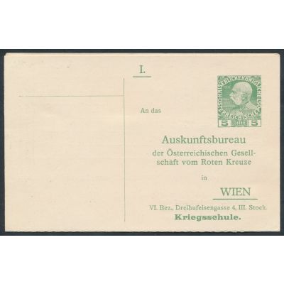 Rot-Kreuz-Anfragekarte 1914