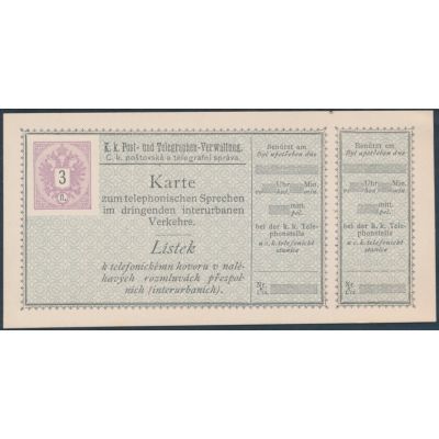 Los 1171, Telefonsprechkarte 1889