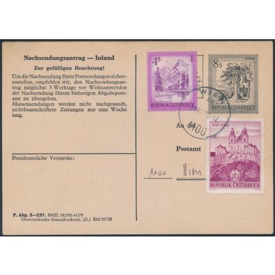 Nachsendungskarte 1979