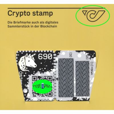 1. Crypto Stamp grün, 5 Digit