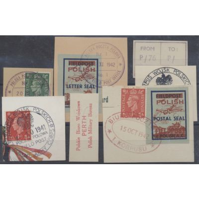 Lot poln. Feldpost-Stempel