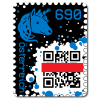 Los 1118, 1. Crypto Stamp blau/blue