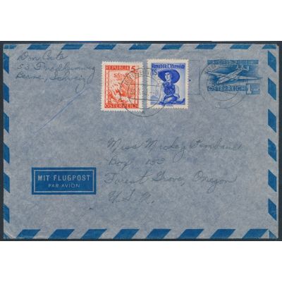 Luftpost-Umschlag 1953