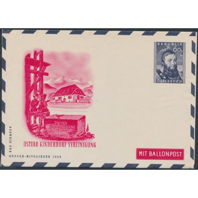 Privater Flugpost-Umschlag 1950