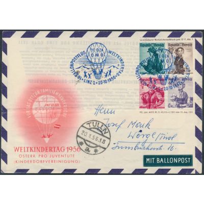 Privater Flugpost-Umschlag 1947