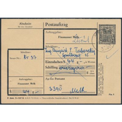 FA-Postauftragskarte 1965