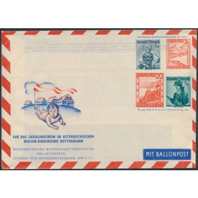 Privater Flugpost-Umschlag 1951