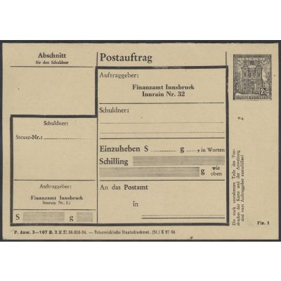 FA-Postauftragskarte 1964